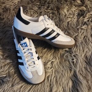 Adidas White and Black Classic Sneakers